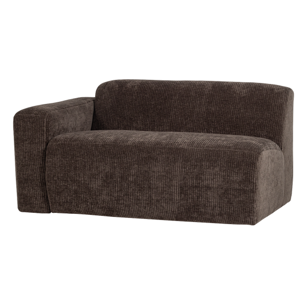 Image de MOJO BASE ÉLÉMENT 1,5 PLACE BRAS GAUCHE TISSU RIB BRUN [fsc]