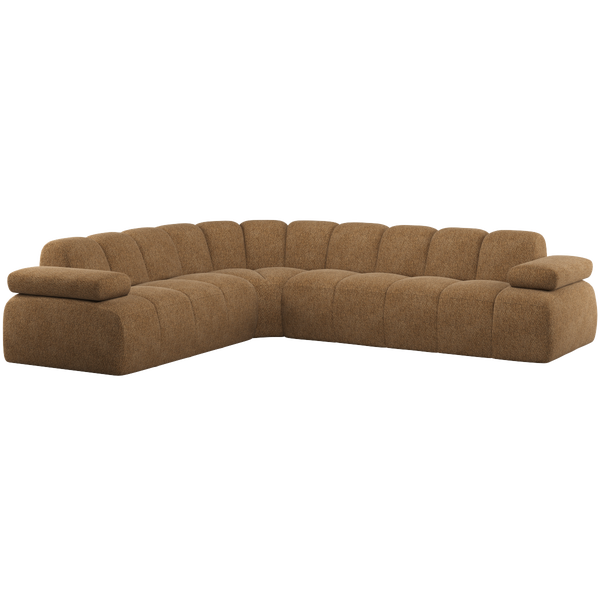 Image of MOJO CORNER SOFA LEFT WOOLLY HONEY YELLOW