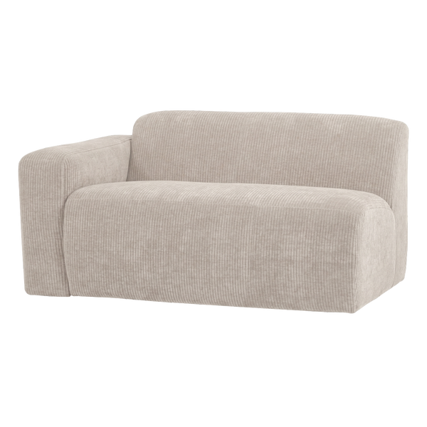 Image de MOJO BASE ÉLÉMENT 1,5 PLACE BRAS GAUCHE TISSU RIB ECRU [fsc]