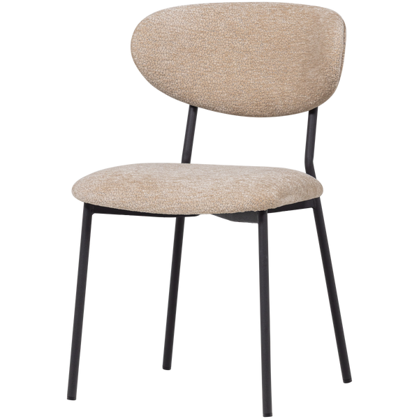 Image of KJELD DINING CHAIR CHENILLE TEXTURED NATURAL