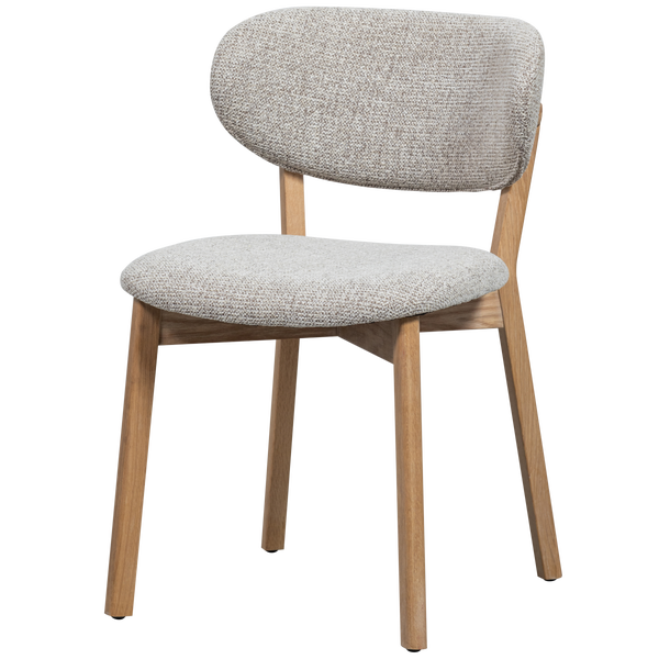 Image of UDAR DINING CHAIR NATURAL WITH WOODEN FRAME NATURAL
