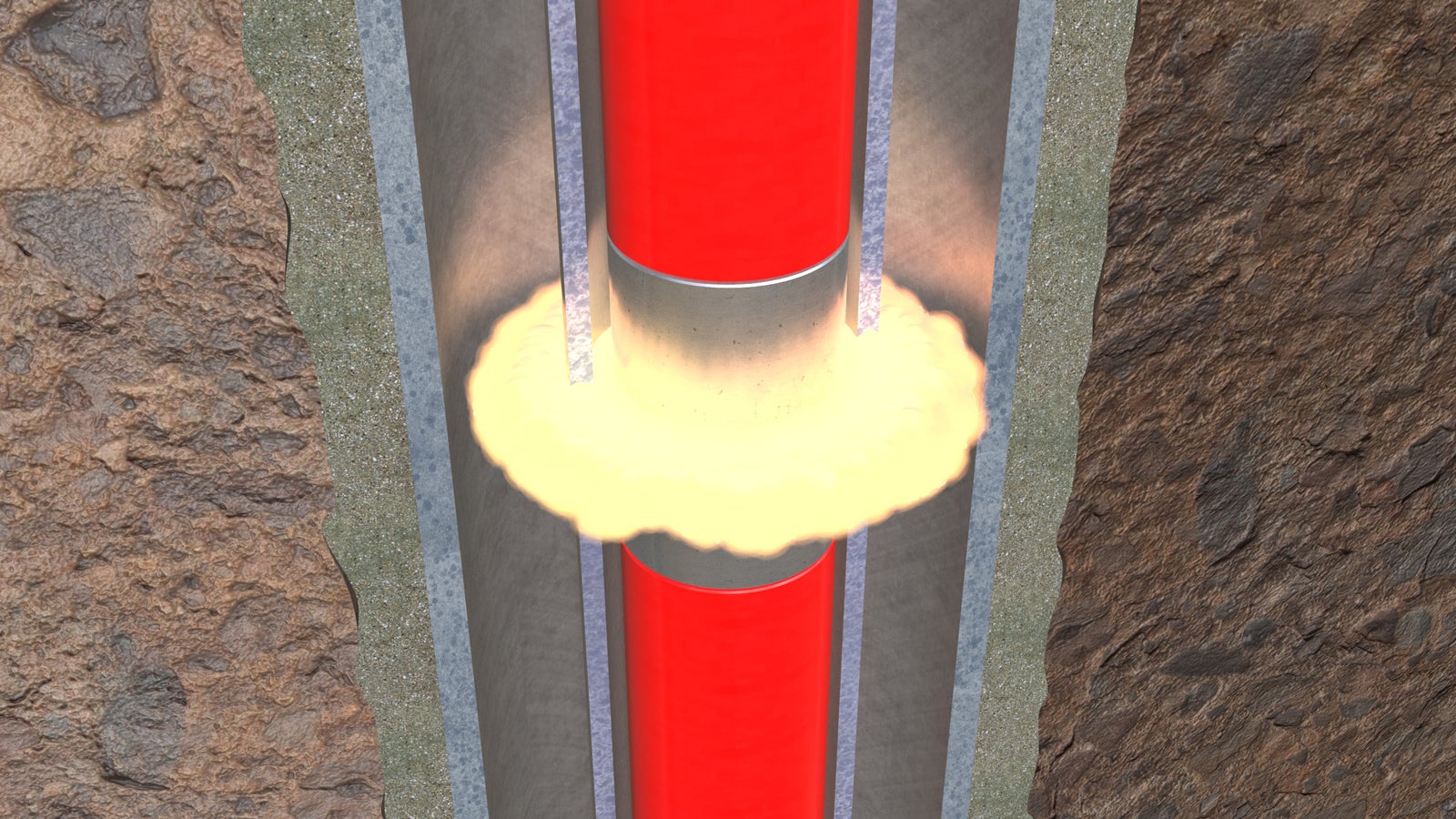 Propellant tubing cutting process.