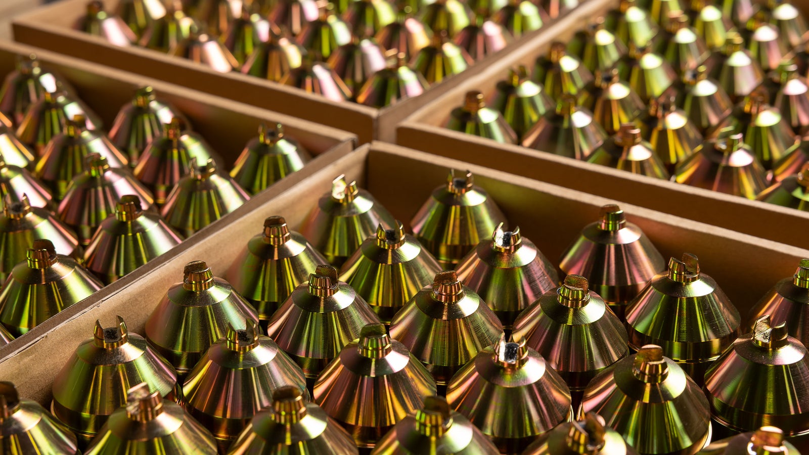 Boxes of RockJet perforating charges