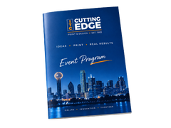Event Programs printed by ITC Cutting Edge