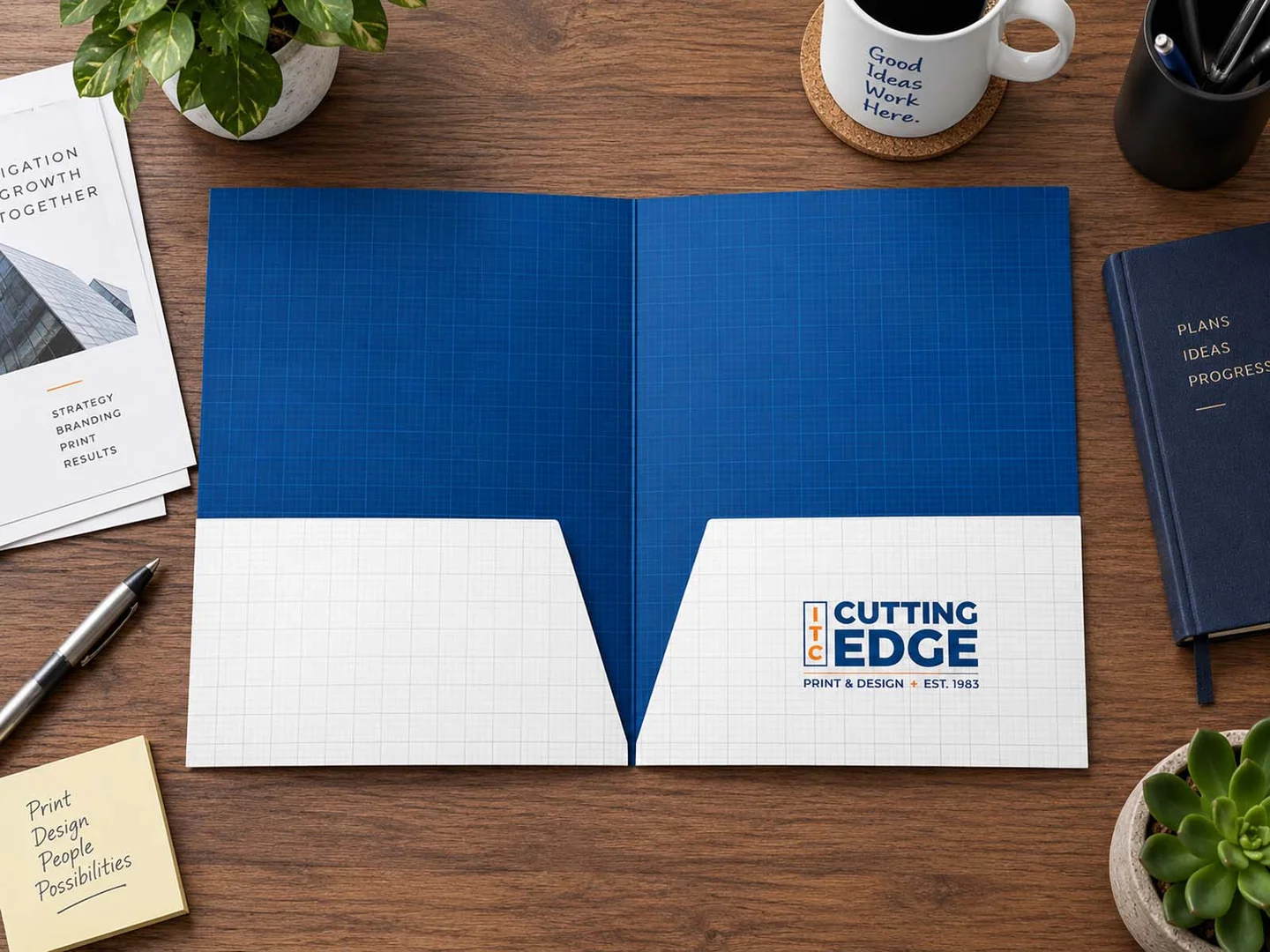 Presentation Folders printed by ITC Cutting Edge