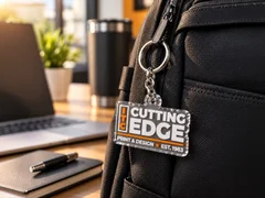 Keychains branded by ITC Cutting Edge