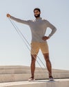 man exercising wearing ponto short