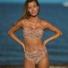 woman in dune bikini