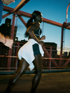 woman wearing vuori running