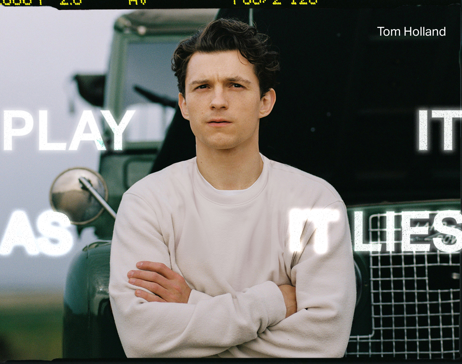 Tom Holland wearing Vuori Clothing