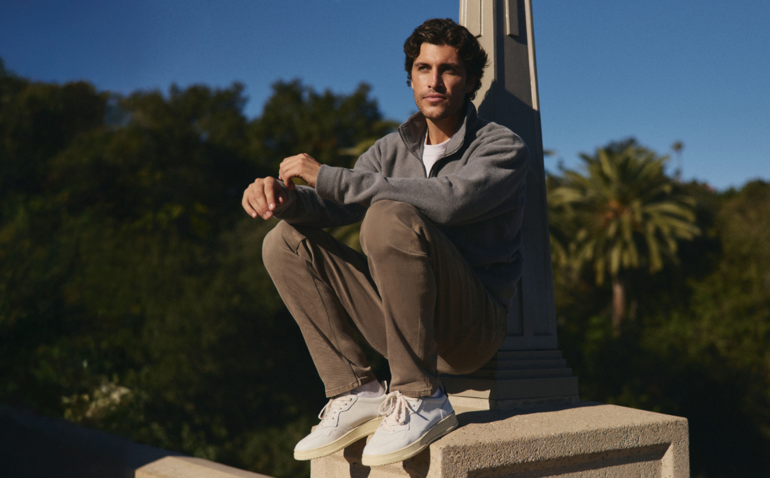 man wearing vuori meta