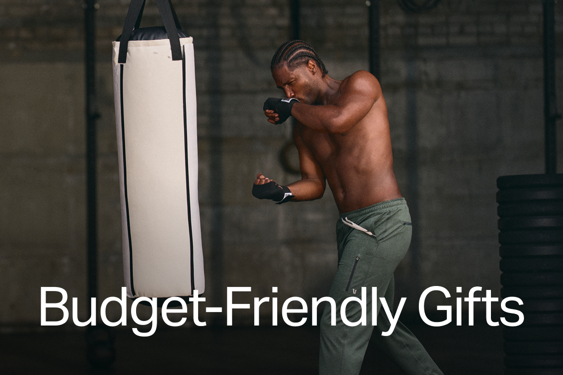 man wearing vuori joggers