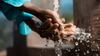 malawi villager washing their hands