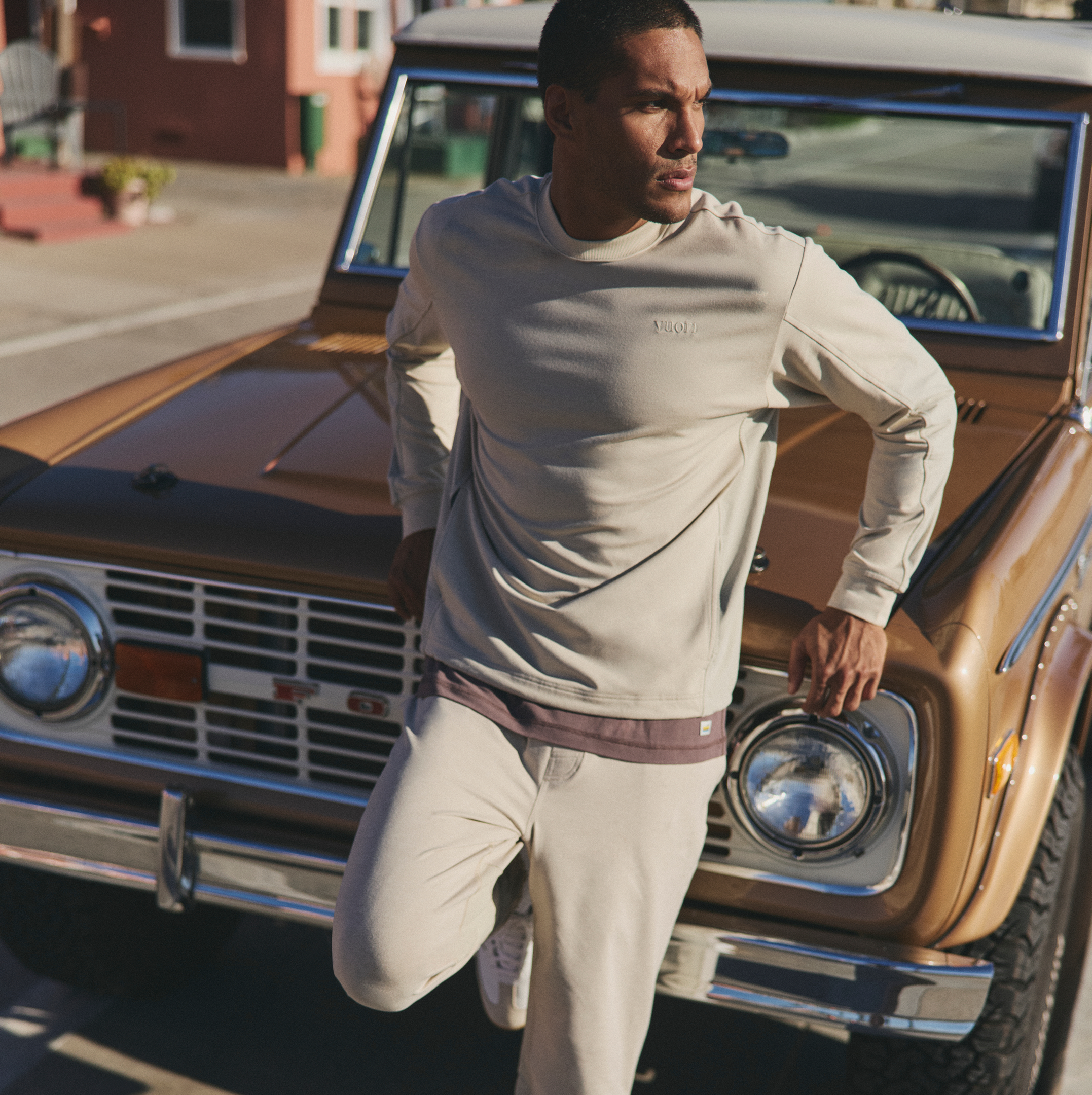 man wearing coronado collection