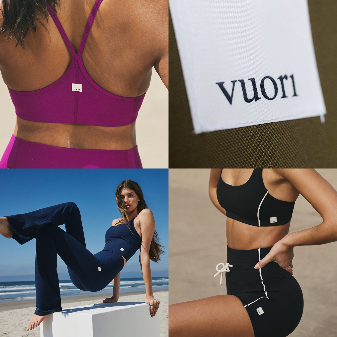 Vuori Four-sided Sew Label across styles