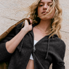 woman wearing a vuori cashmere