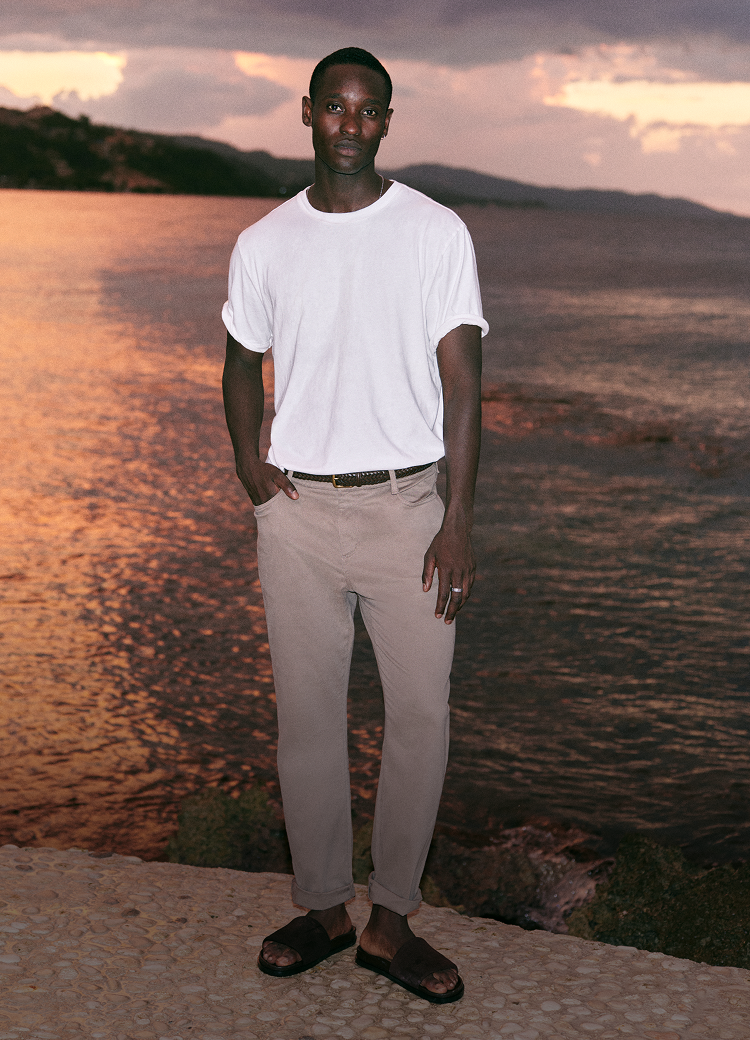 man wearing vuori clothing