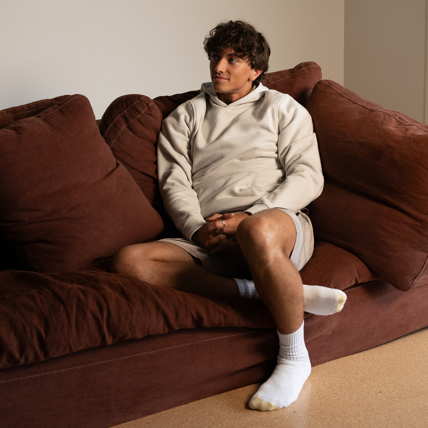 gavin casalegno wearing seaside hoodie