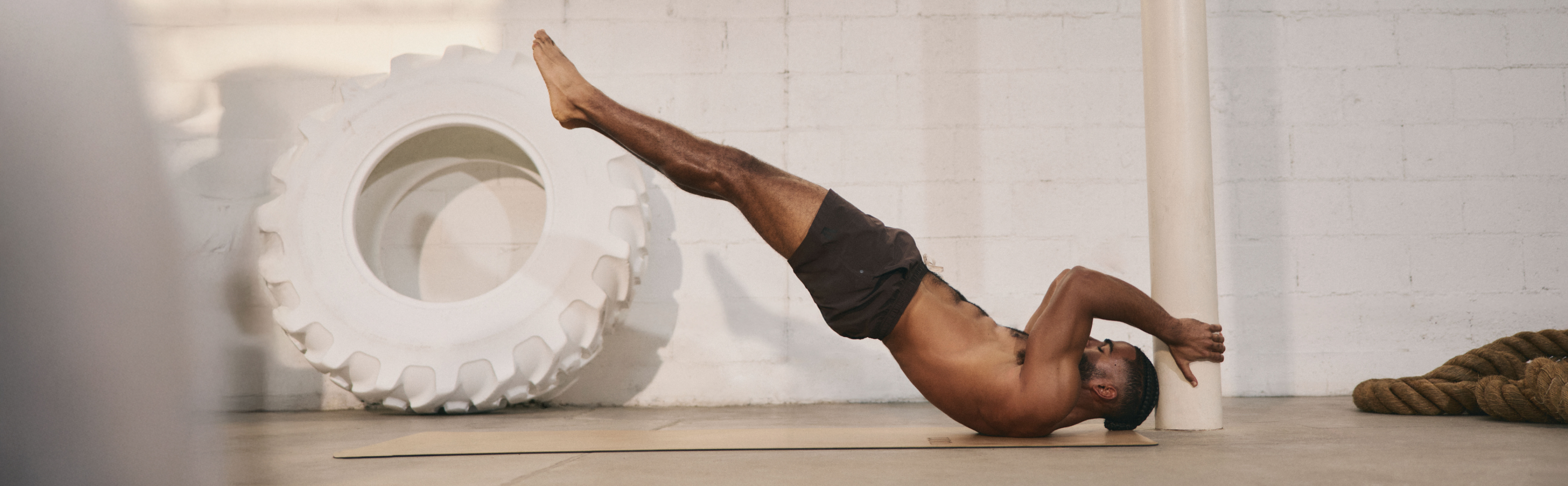man working out in kore short