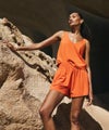 woman wearing villa romper