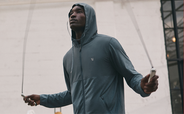 man wearing sunday element jacket