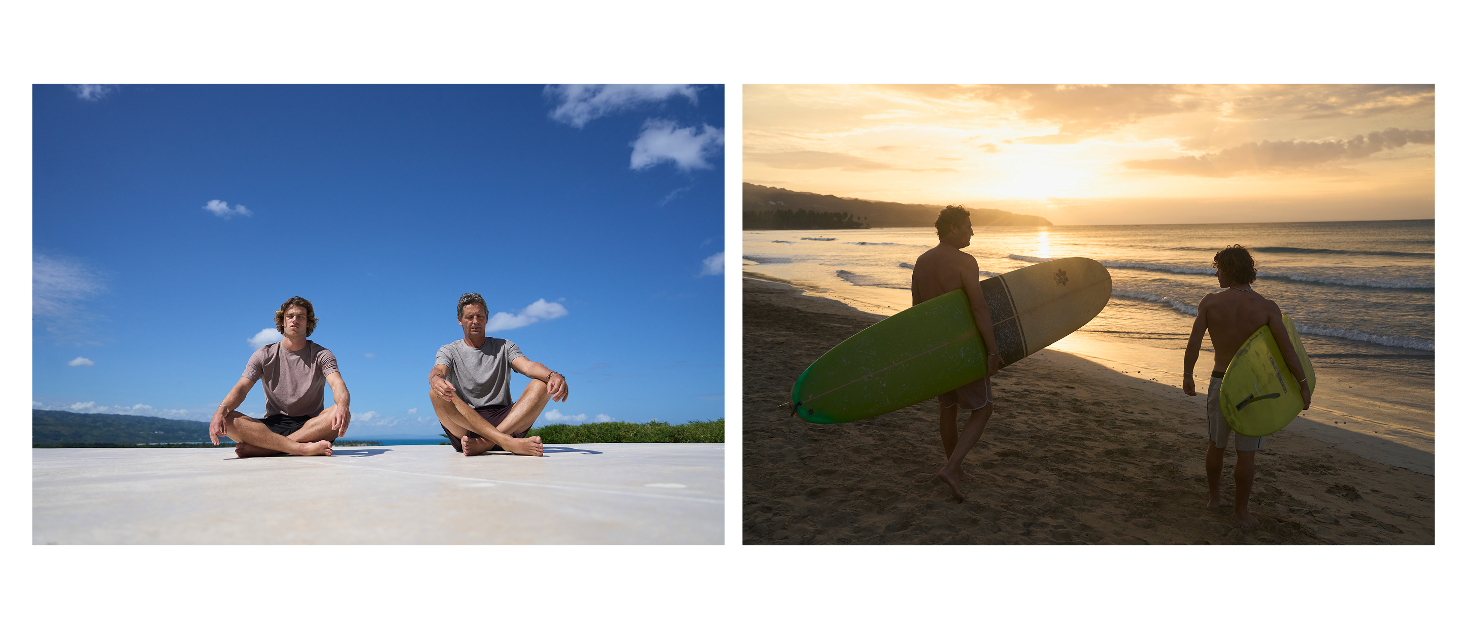 collage of andré and thibault