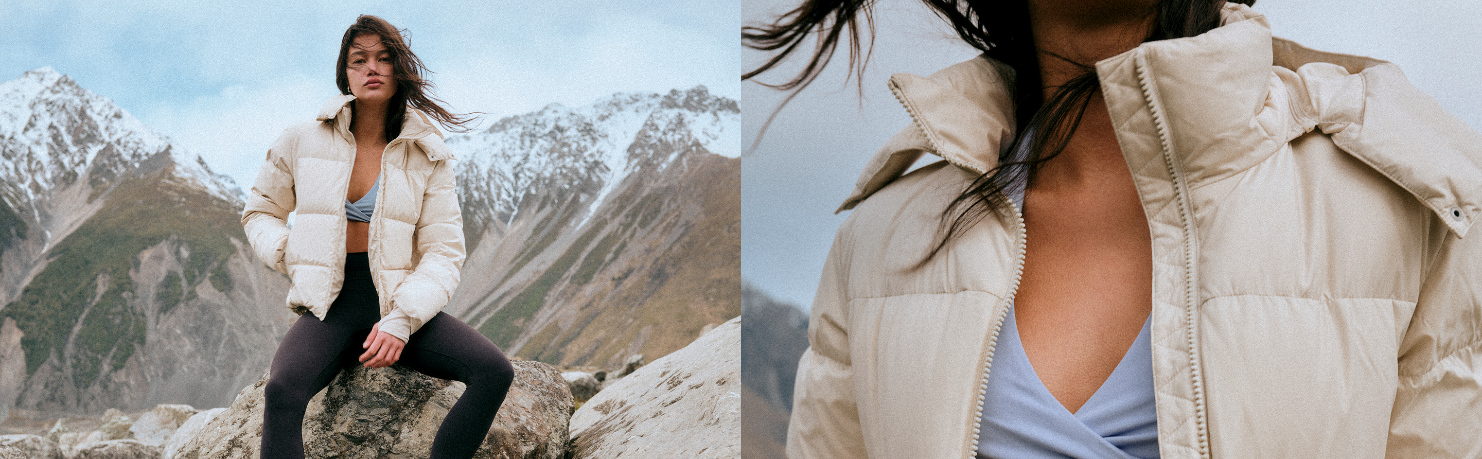 woman wearing vuori outerwear