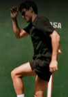 jack draper weight training in the vuori hardkore short