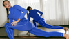 female model working out in vuori clothing