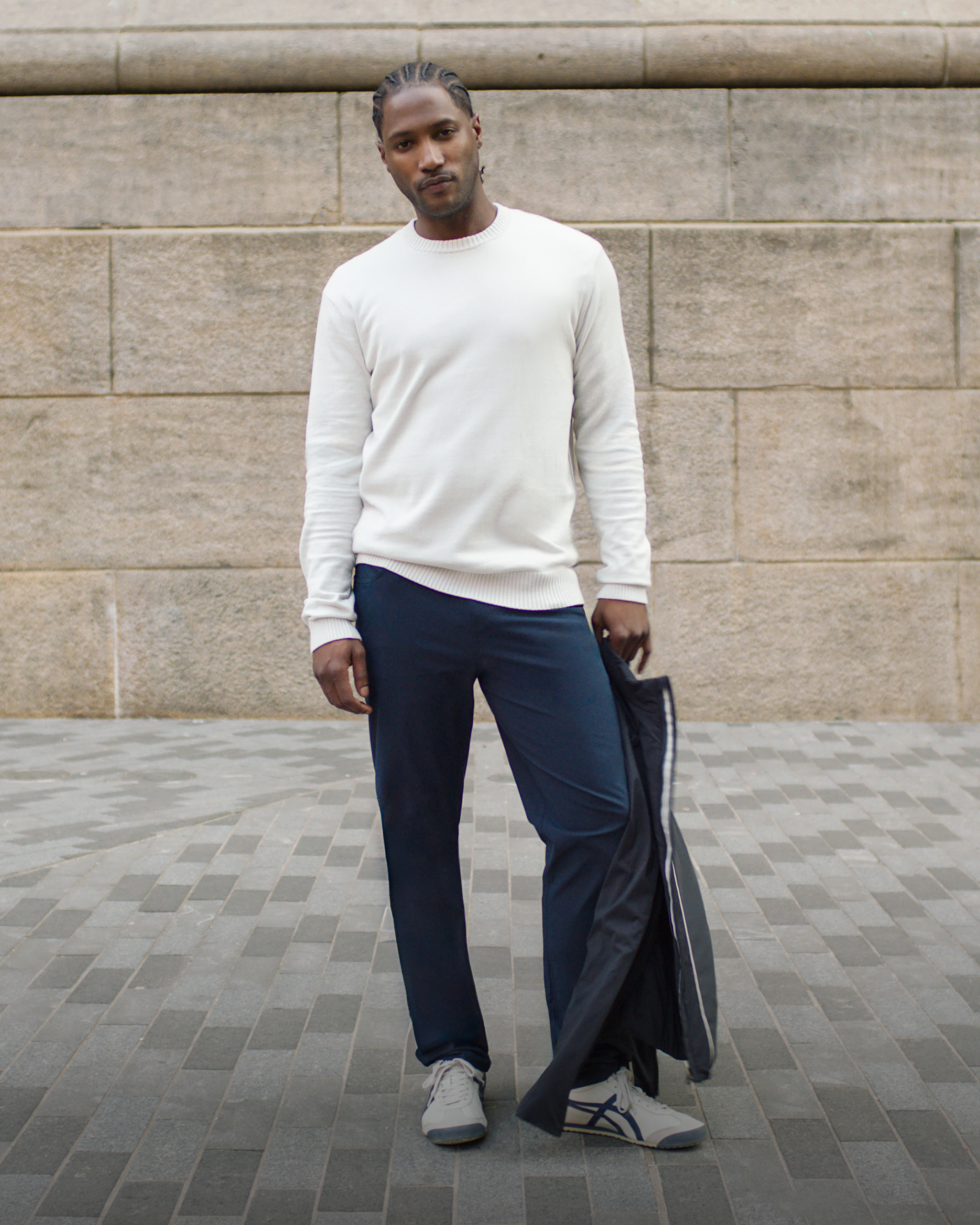 man wearing meta pant