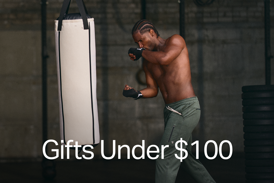 man wearing vuori joggers