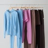 rack shot of vuori clothing