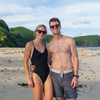 robin and tyler wearing vuori on fijian beach