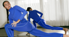 female model working out in vuori clothing