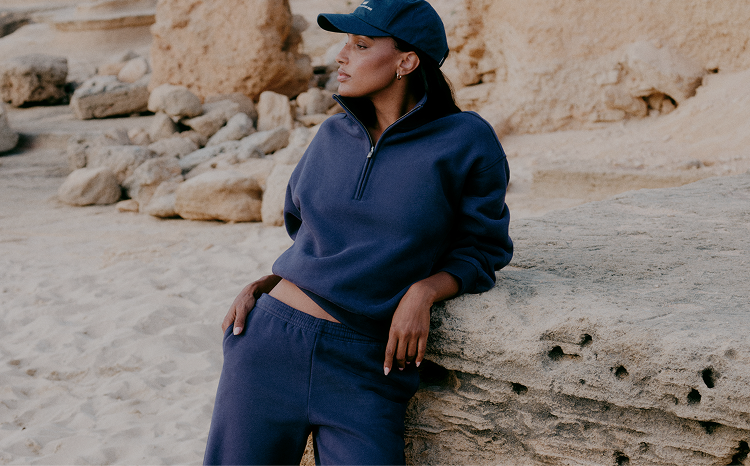 woman wearing vuori clothing