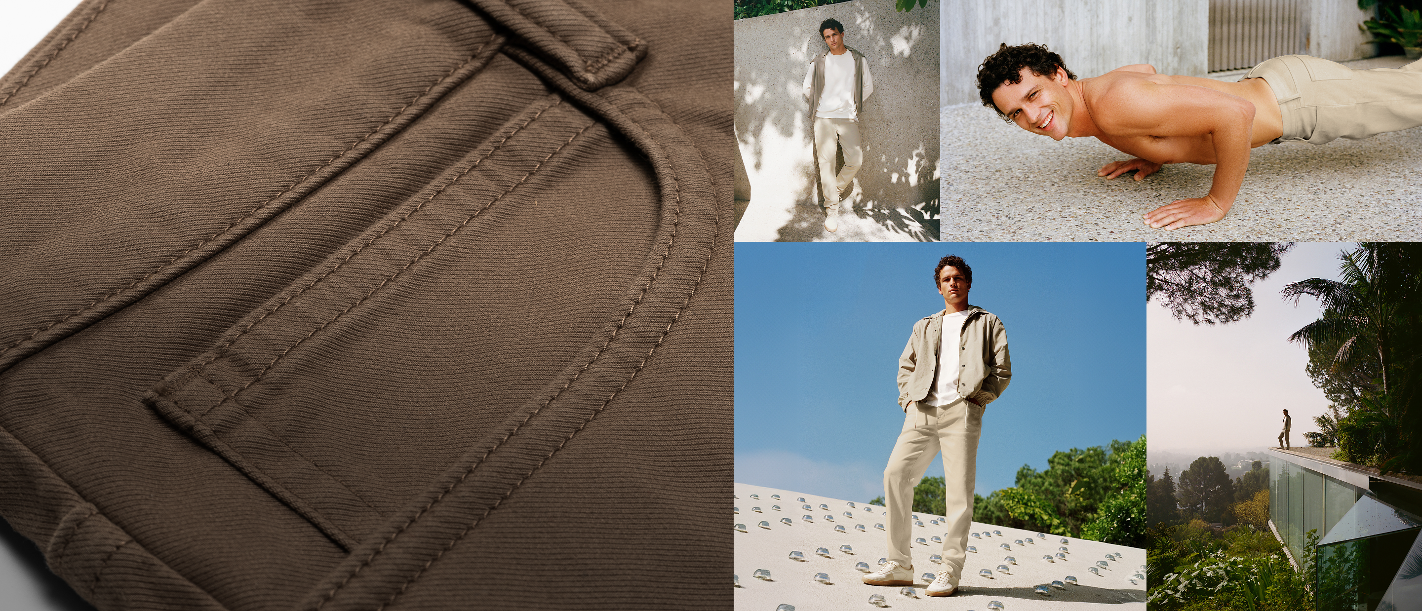 man wearing vuori meta