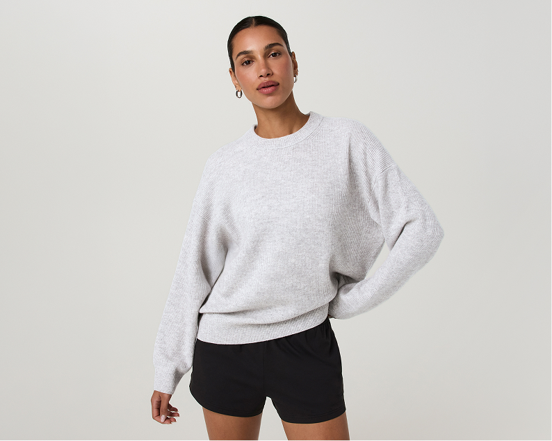 Émilie Cashmere OS Rib Crew 