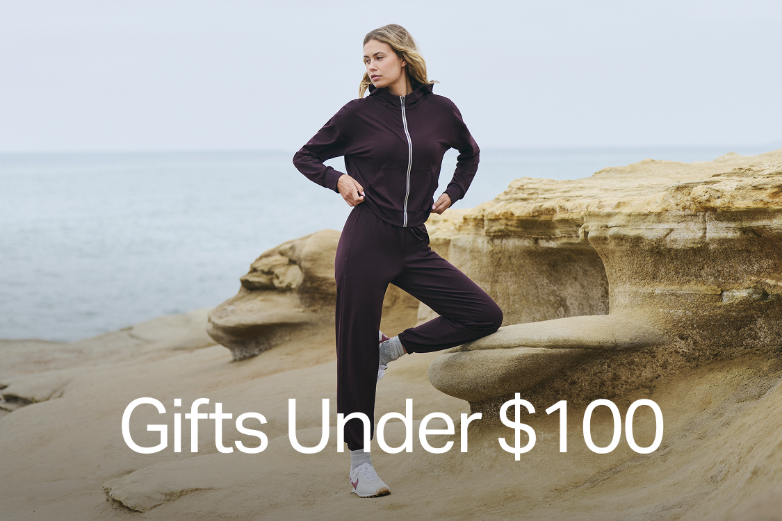 woman wearing vuori clothing