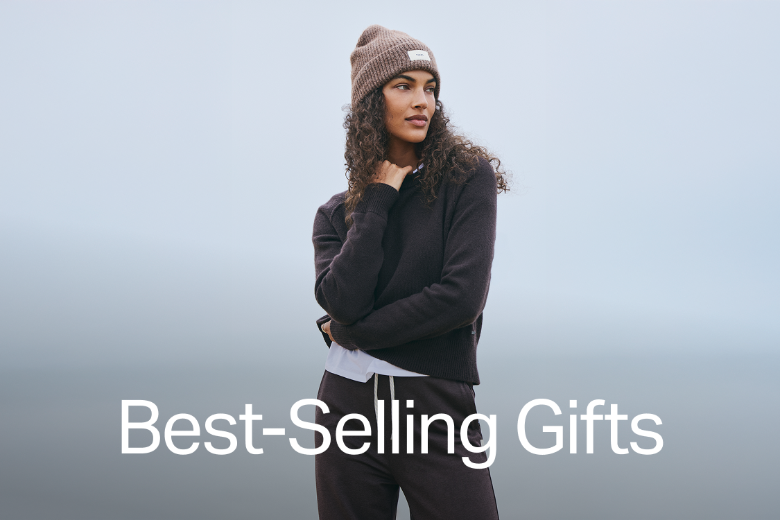 woman wearing vuori clothing