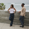 man and woman in vuori clothing
