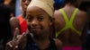 young girl at swim competition