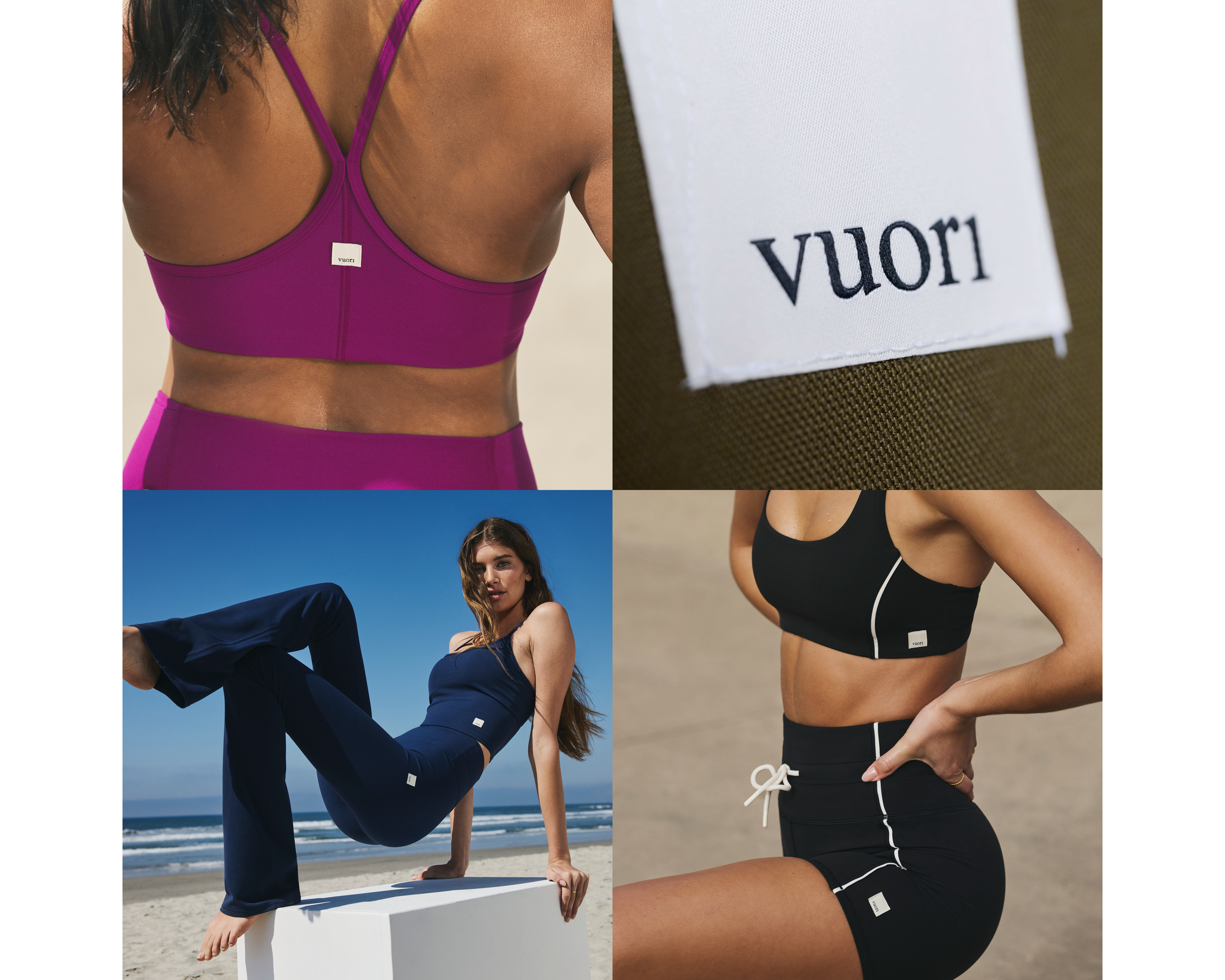 Vuori Four-sided Sew Label across styles