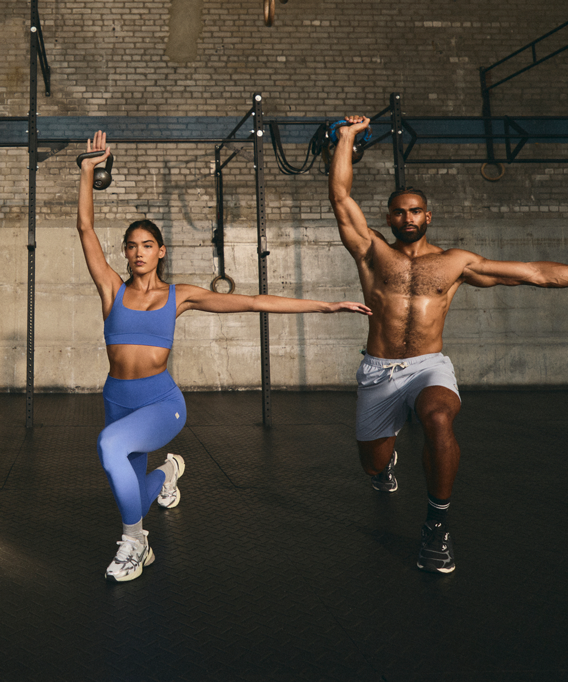 man and woman wearing vuori clothing