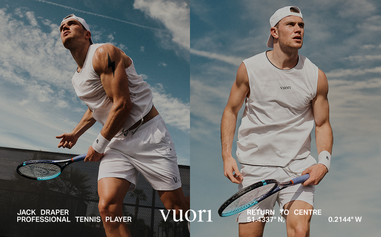 jack draper in vuori clothing 