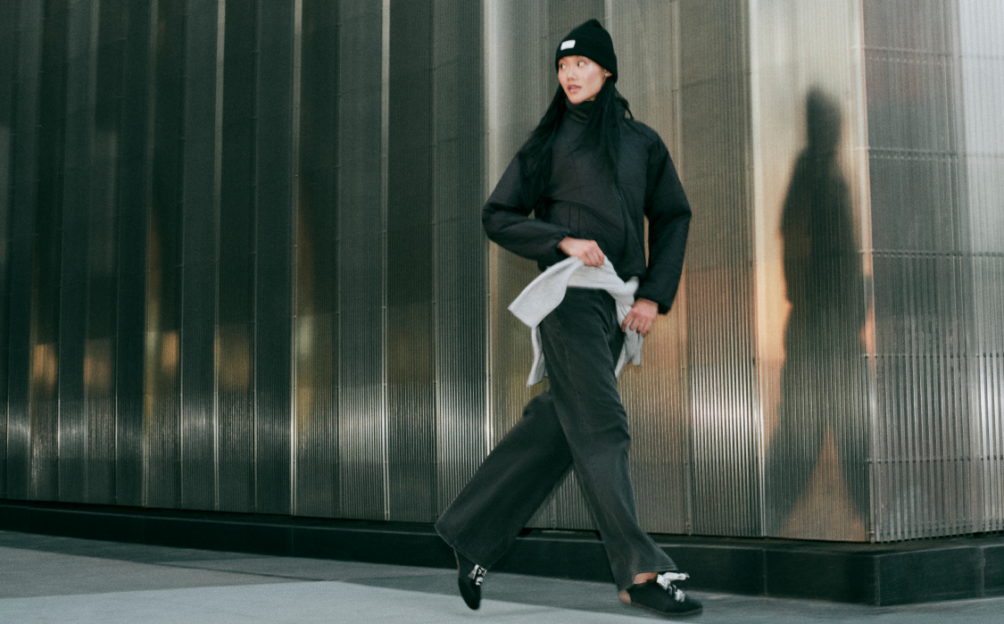 woman wearing canyon insulated collection