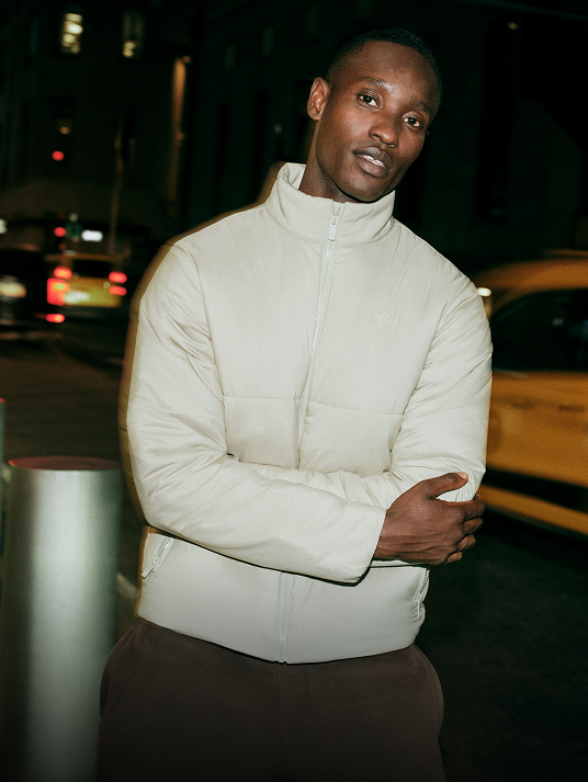 man wearing vuori outerwear