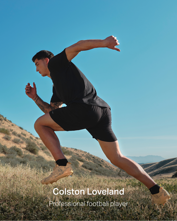 colston loveland wearing vuori breathe kore