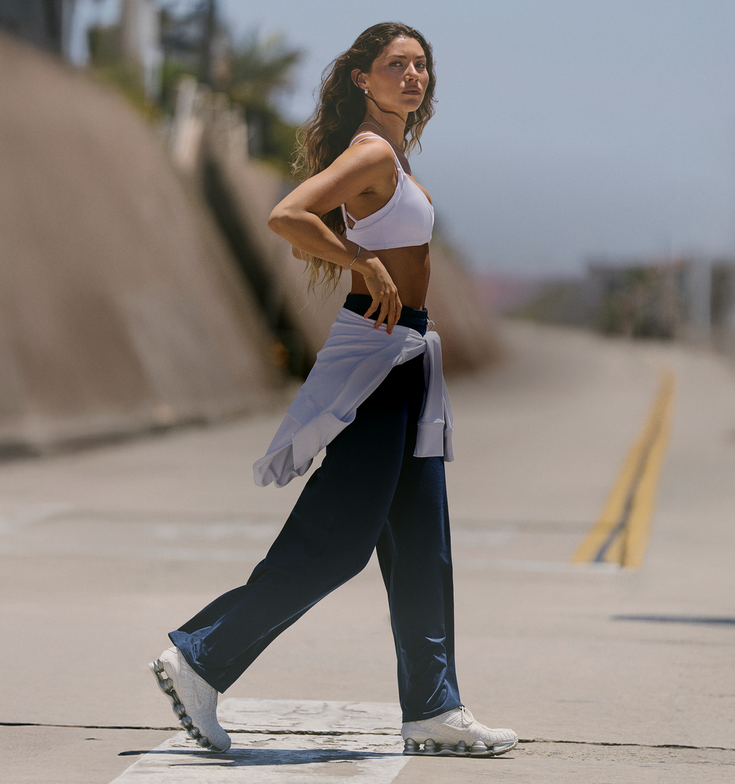 woman wearing vuori clothing