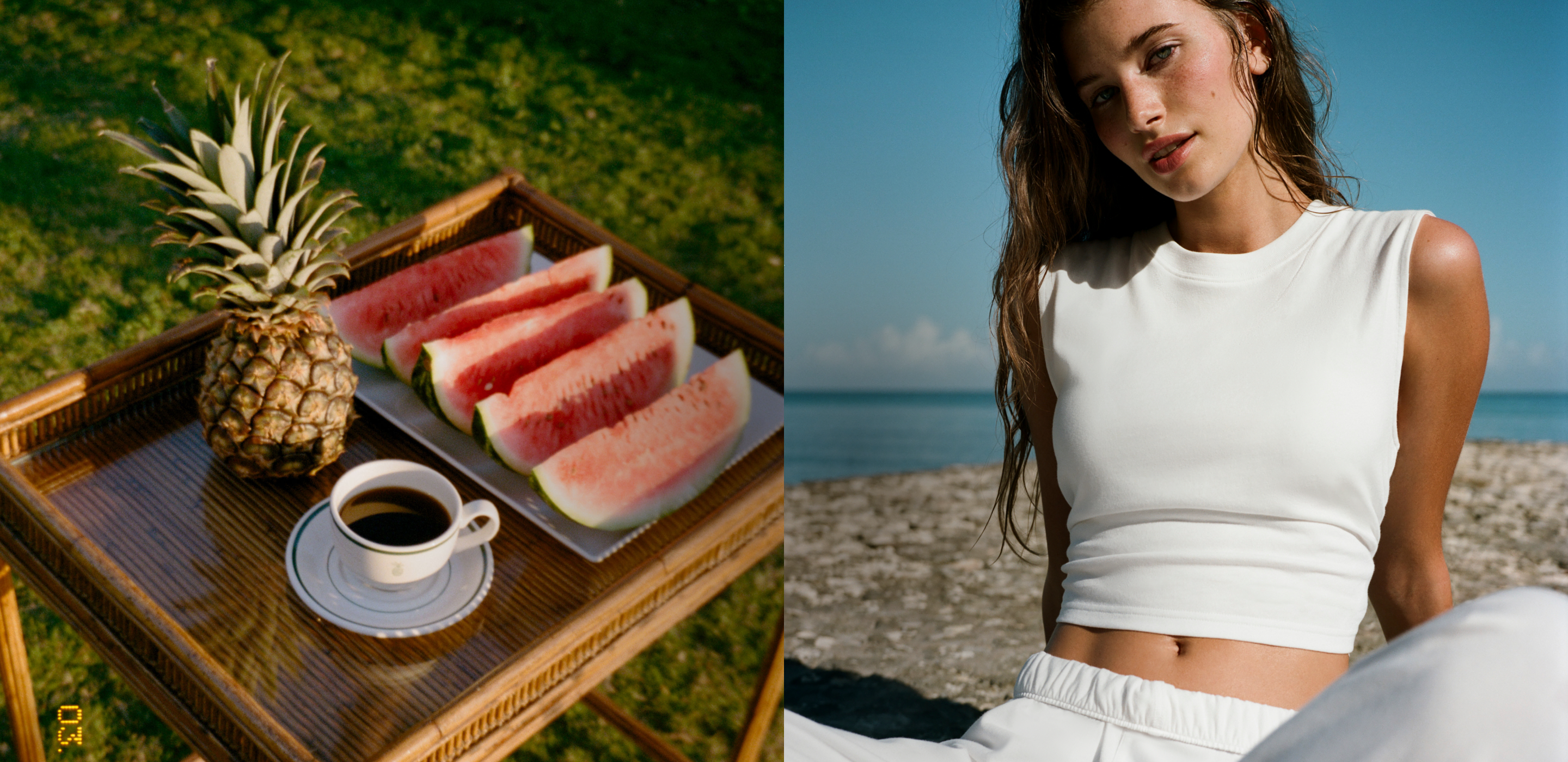 model wearing vuori clothing