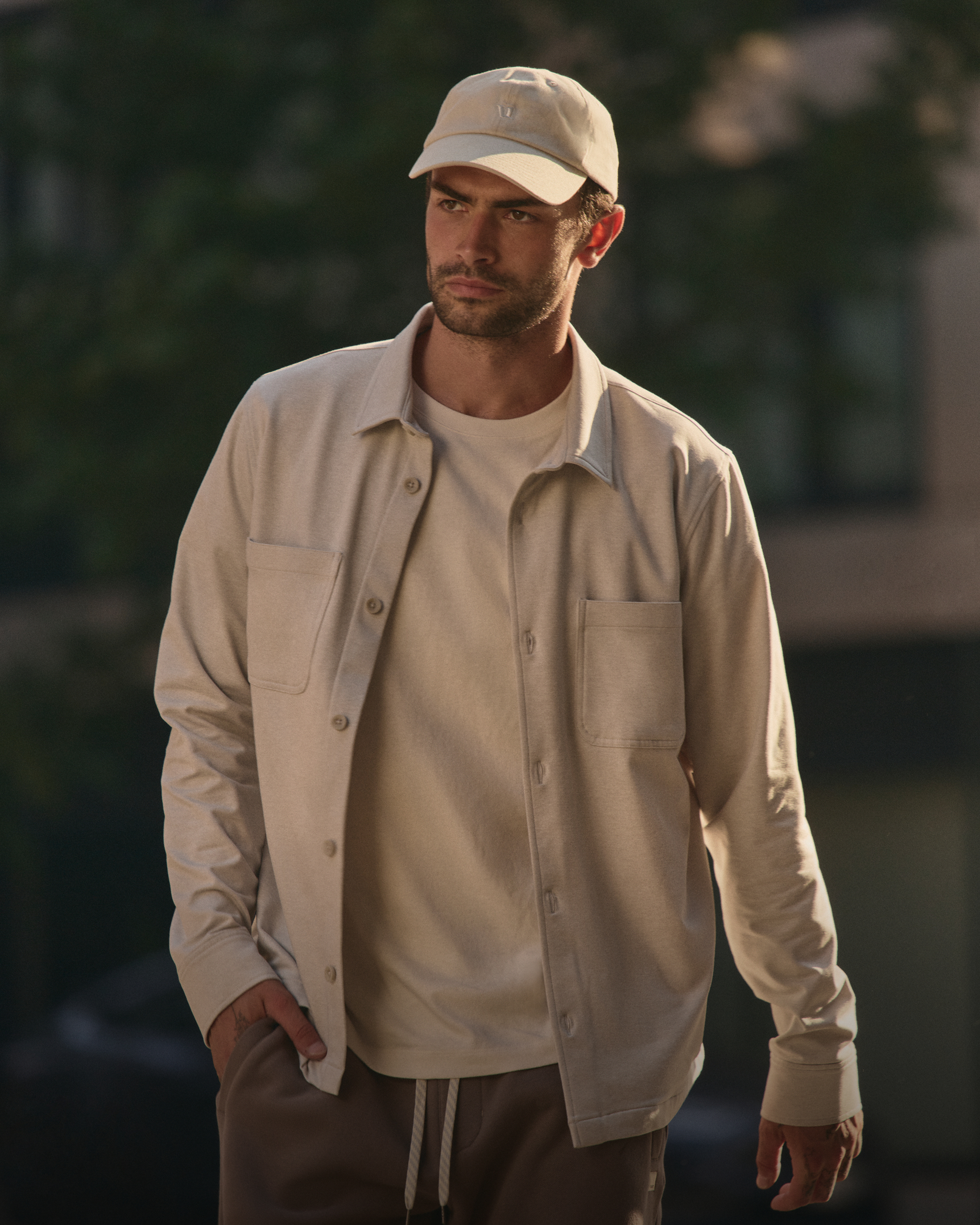 man wearing a vuori hat